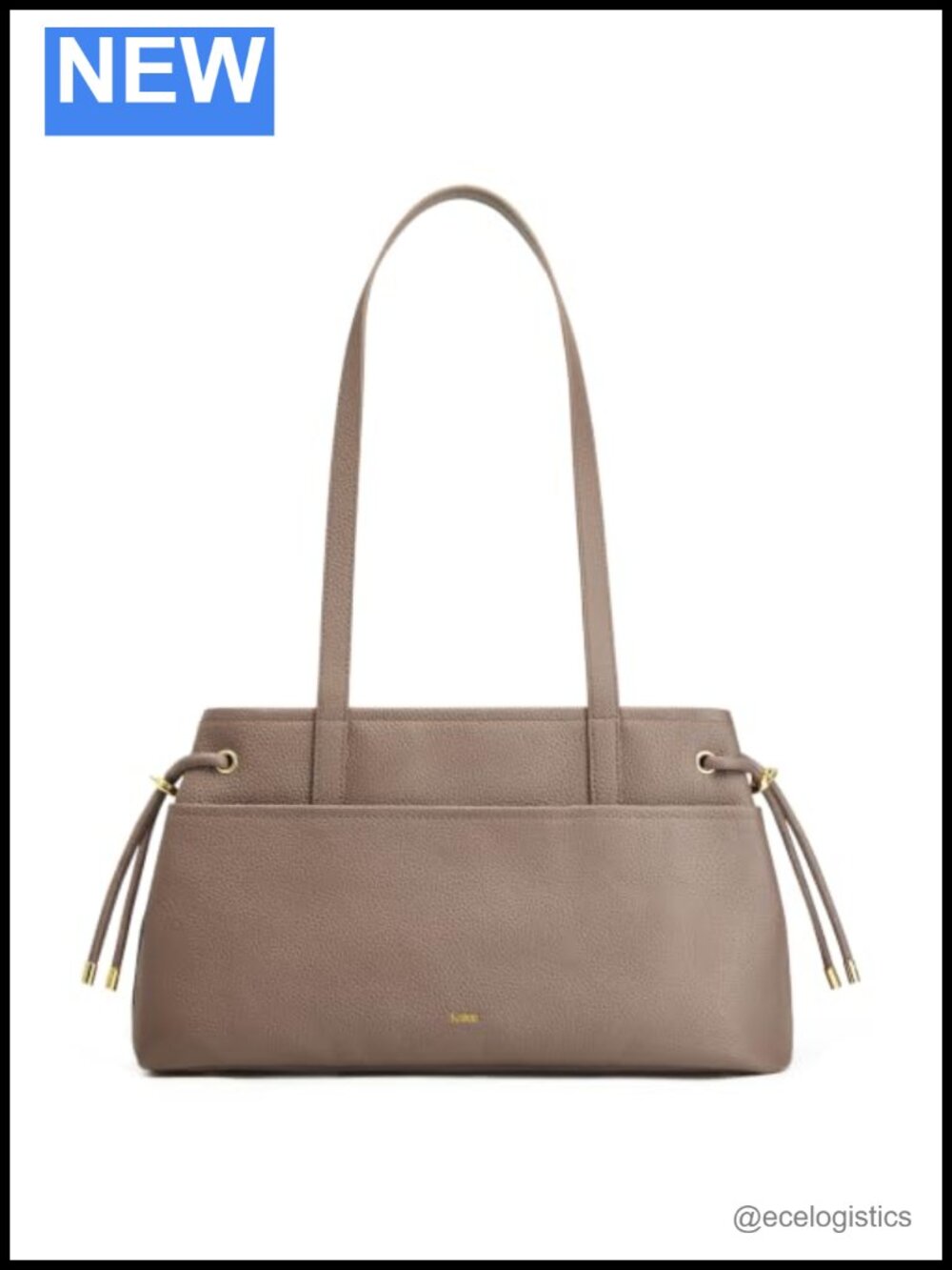 Genuine Leather Shoulder Bag Women Drawstring Hobo Tote